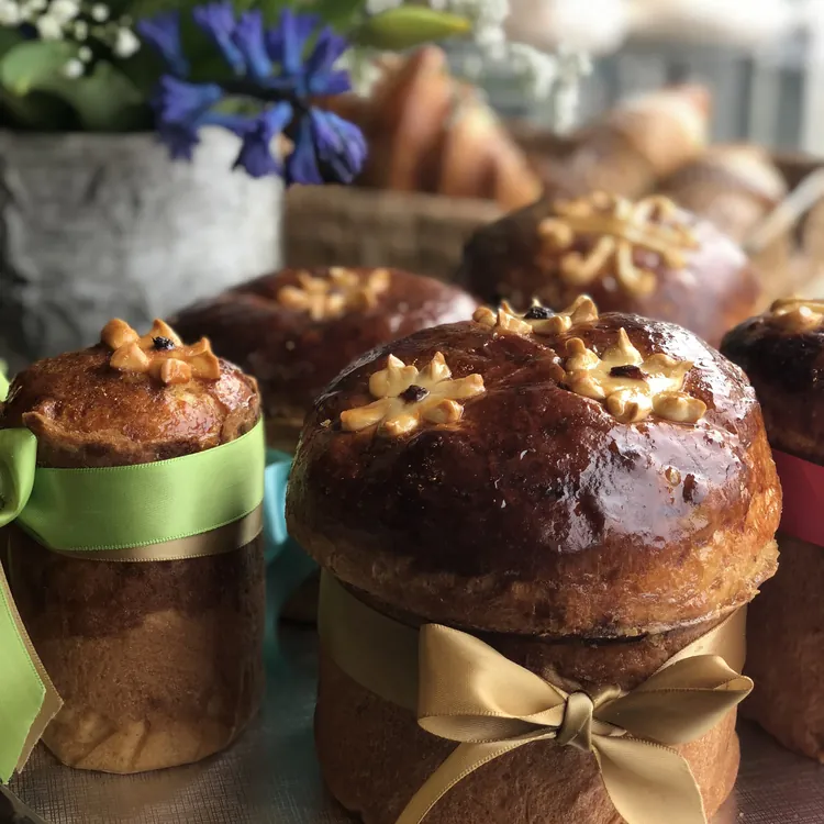 Pastries on a tray