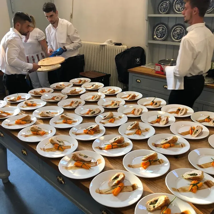 A buffet of cold starters prepared by Dnister